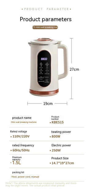 Multifunctional Bean Juice Maker