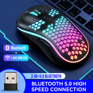 Dual Mode Honeycomb RGB Mouse