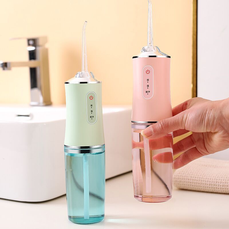 3-Mode USB Rechargeable Oral Irrigator – Portable 240ml Dental Water Flosser and Teeth Cleaner