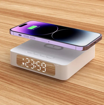 3 in 1 Digital Clock Wireless Charging for bedroom