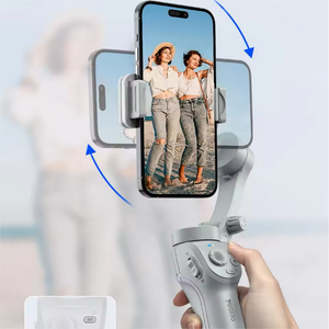 AI-Powered 3-Axis Smart Mobile Phone Gimbal Stabilizer – 360° Auto Face Tracker