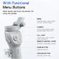 AI-Powered 3-Axis Smart Mobile Phone Gimbal Stabilizer – 360° Auto Face Tracker