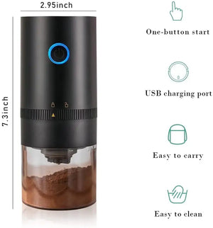 Rechargeable Coffee Bean Grinder with Ceramic Conical Blade